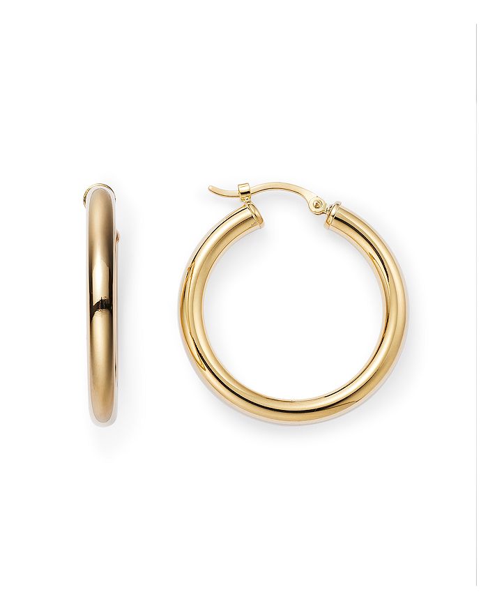 Bloomingdale's 14K Yellow Gold Tube Hoop Earrings 100 Exclusive