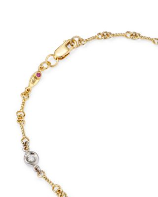 Roberto Coin 18K Yellow Gold and Diamond Station Bracelet