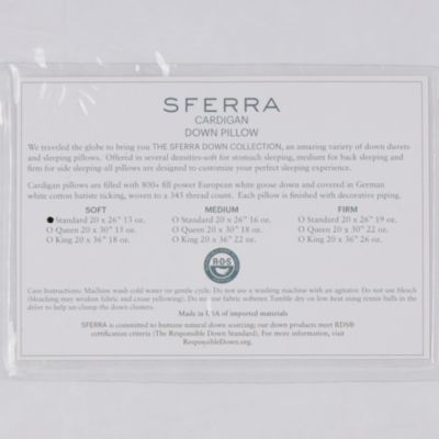 SFERRA Cardigan Soft Standard Pillow
