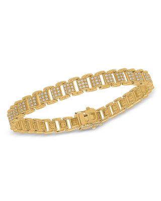 Bloomingdale's Fine Collection - Men's Diamond Bracelet in 14K Yellow Gold, 1.25 ct. t.w. - Exclusive