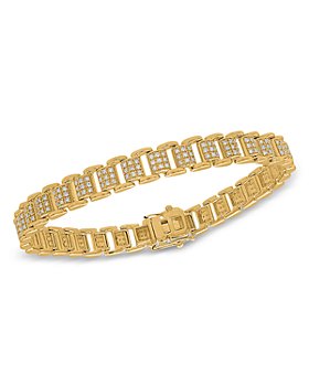 Bloomingdale's - Men's Diamond Bracelet in 14K Yellow Gold, 1.25 ct. t.w. - 100% Exclusive