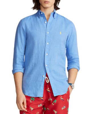 ralph lauren classic fit linen shirt