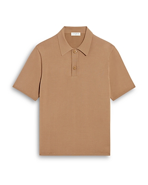 Sandro Pablo Polo-style Sweater In Camel