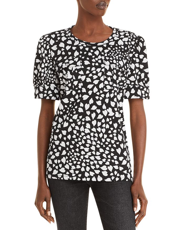 Karl Lagerfeld Paris Heart Print Puff Sleeve Top Bloomingdale S | skip to page navigation. bloomingdale s