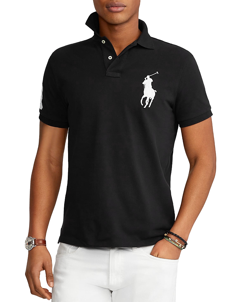 Polo Ralph Lauren Big Pony Custom Slim Fit Mesh Polo Shirt