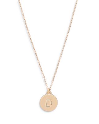 Mini Initial Pendant Necklace, 17"-20"