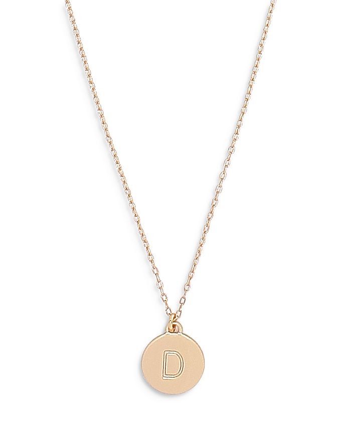Shop Kate Spade New York Mini Initial Pendant Necklace, 17-20 In D