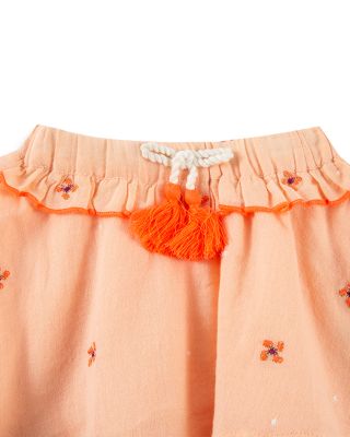 Girls' Floral Print Tee & Embroidered Skirt Set - Baby
