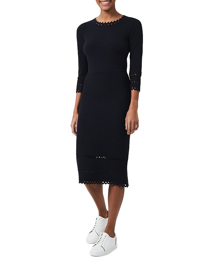 HOBBS LONDON Myra Eyelet Knit Dress Bloomingdale s