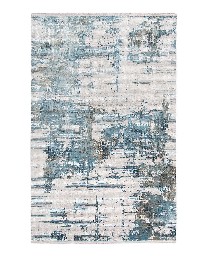 Shop Amer Rugs Venice Veron Area Rug, 4'11 X 7'6 In Ivory/blue