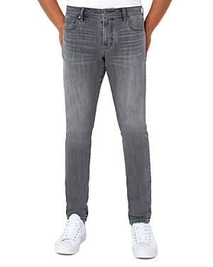 Shop Liverpool Los Angeles Bond Gray Skinny Jeans In Willow Wash