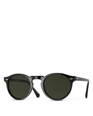 Oliver Peoples Gregory Peck 1962 Folding Polarized Round Sunglasses, 47mm |  Bloomingdale's