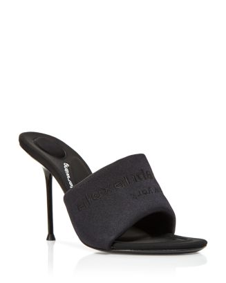 サンダル・ミュール ALEXANDER WANG Women Sandals 30123S015 001 001 BLACK black Alexander Wang Women's Sienna Mule High Heel Sandals