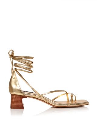 gold strappy sandals