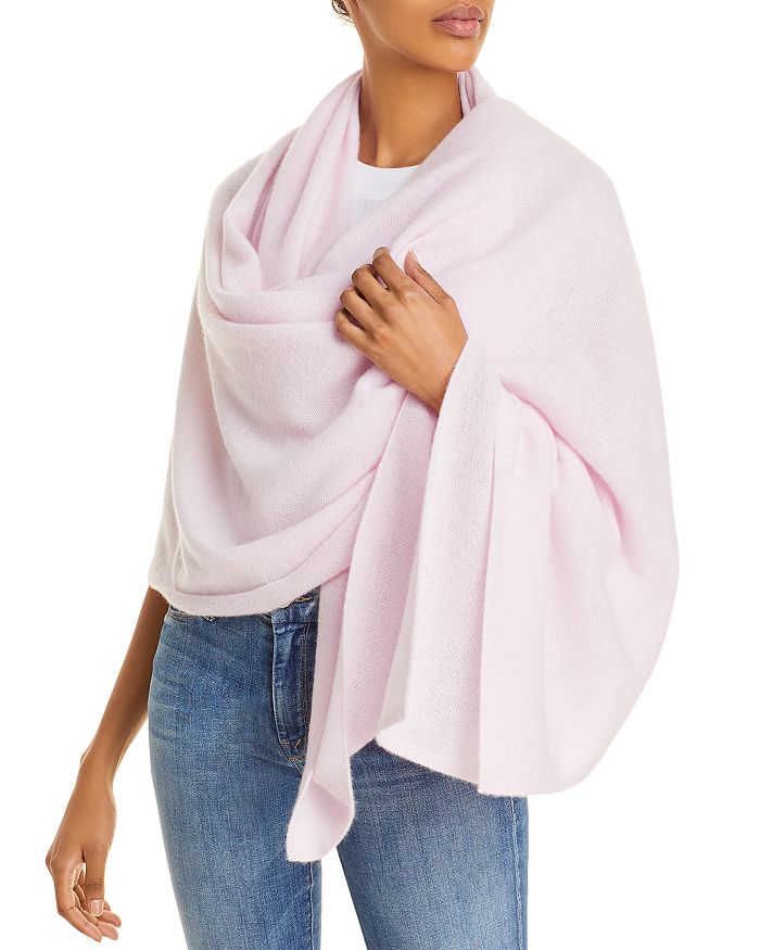 C By Bloomingdale's Cashmere Travel Wrap - 100% Exclusive In Lilac Blush
