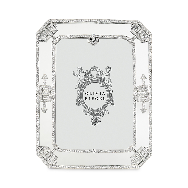 Olivia Riegel Deco Mirror 5 X 7 Frame In Silver