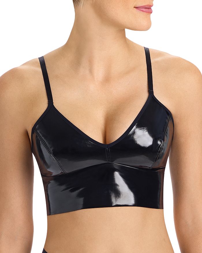 Faux leather bralette, TOP13209