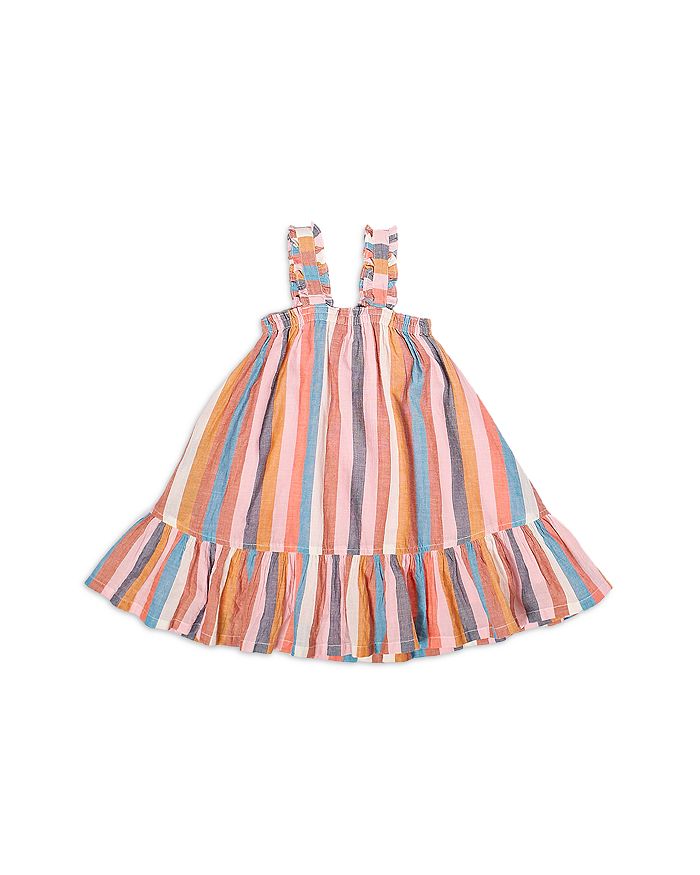 Pink Chicken Girls' Emma Striped Cotton Dress - Little Kid In Multi