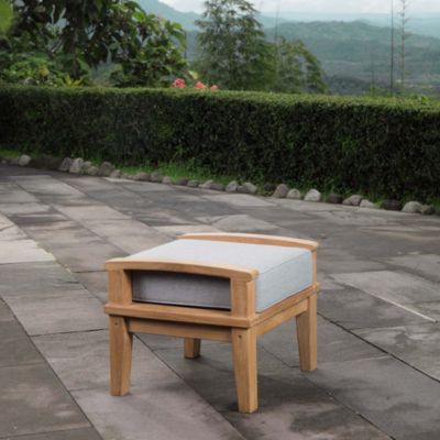 Marina Outdoor Patio Teak Ottoman