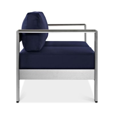 Shore Outdoor Patio Aluminum Loveseat