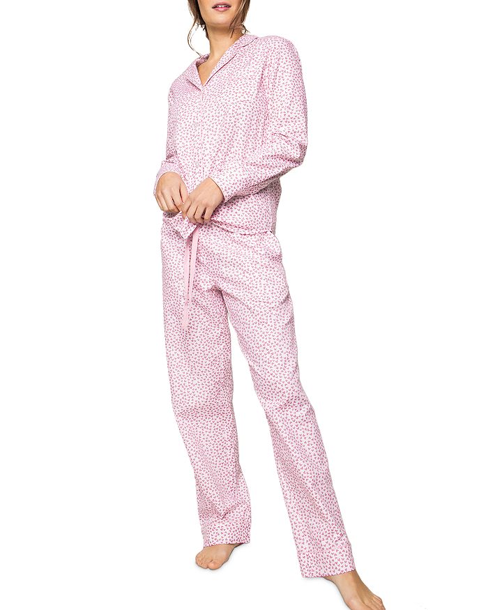 Shop Petite Plume Sweethearts Pajama Set In Pink