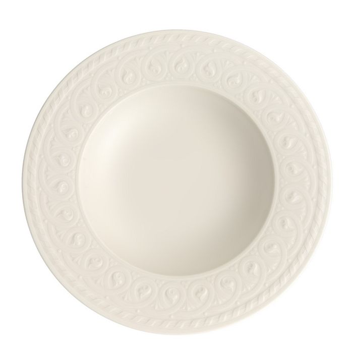 Shop Villeroy & Boch Cellini Rim Soup Bowl In White