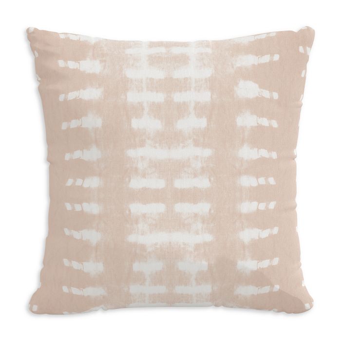Sparrow & Wren Outdoor Pillow In Dotted Stripe, 18 X 18 In Dotted Stripe Soft Pink