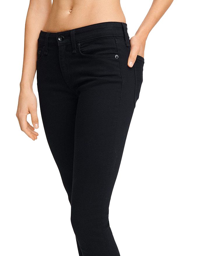 Shop Rag & Bone Cate Mid Rise Ankle Skinny Jeans In Black