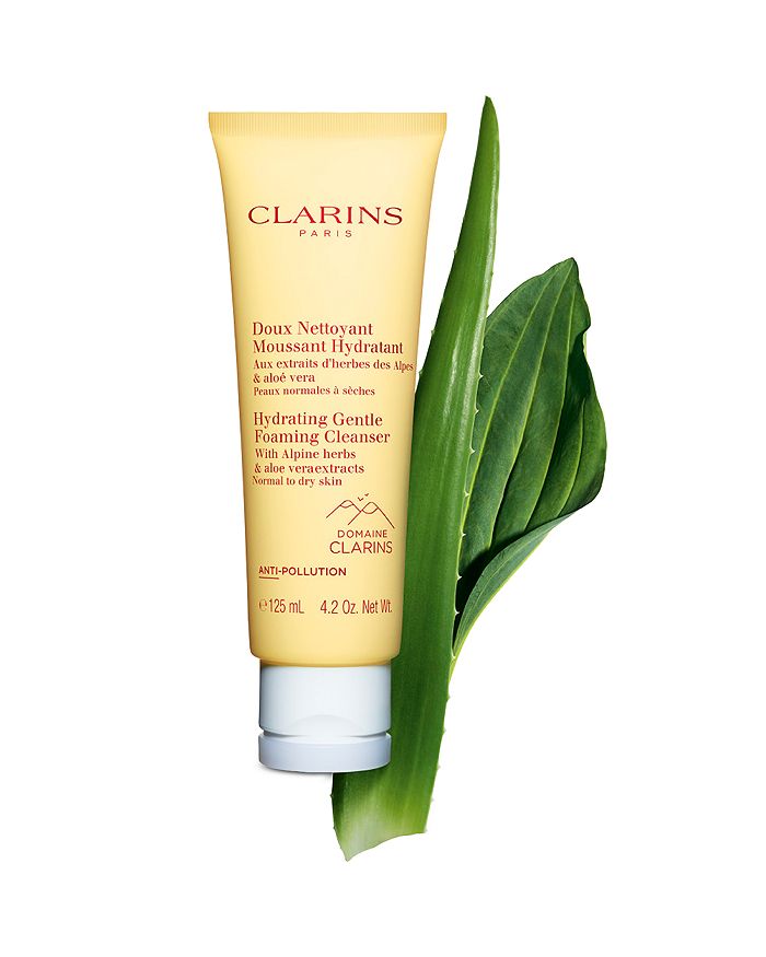 Shop Clarins Hydrating Gentle Foaming Cleanser With Aloe Vera 4.2 Oz. In No Color