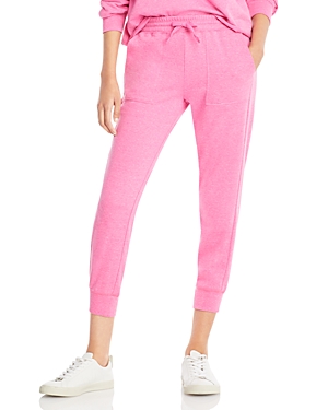 Splendid Eco Knit Jogger Trousers In Pink Candy