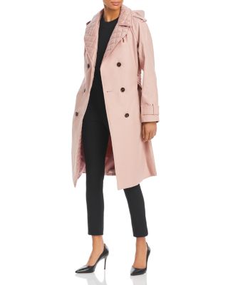 Kate spade pink deals trench coat