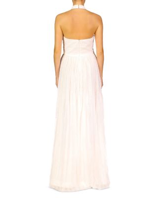 chinese dress ladies ML Monique Lhuillier Lace Midi Dress in Rose Quartz