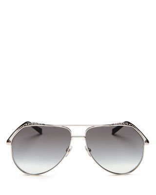 givenchy brow bar aviator sunglasses