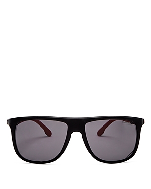 Carrera Men's Square Sunglasses, 58mm In Matte Black/gray Solid