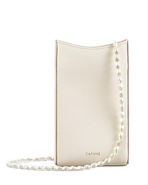 Cafuné Camber Leather Sling Bag In Eggshell