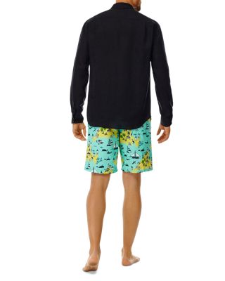 Regular Fit Long Sleeve Linen Button Down Shirt