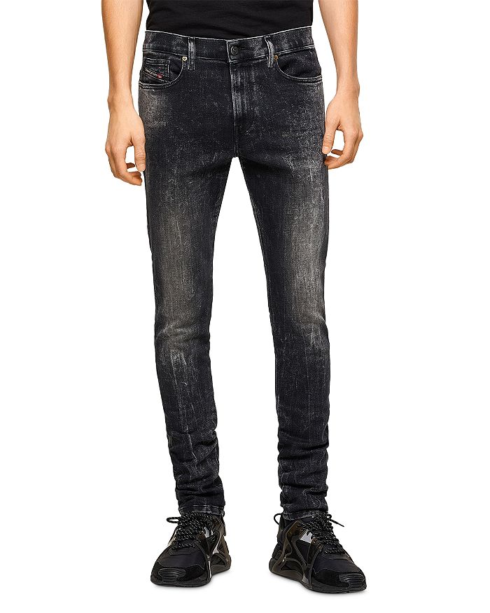 Diesel D-AMNY-Y Skinny Fit Jeans in Black Denim | Bloomingdale's