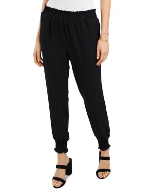 black dressy joggers womens