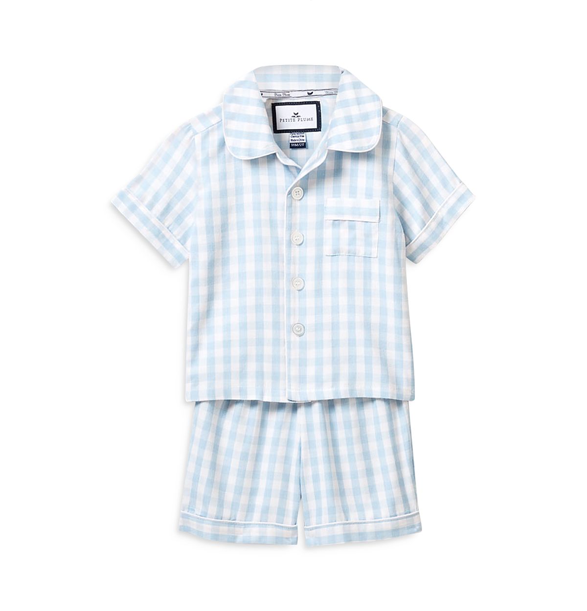 Petite Plume Unisex Classic Sleep Shorts Set - Baby, Little Kid, Big Kid
