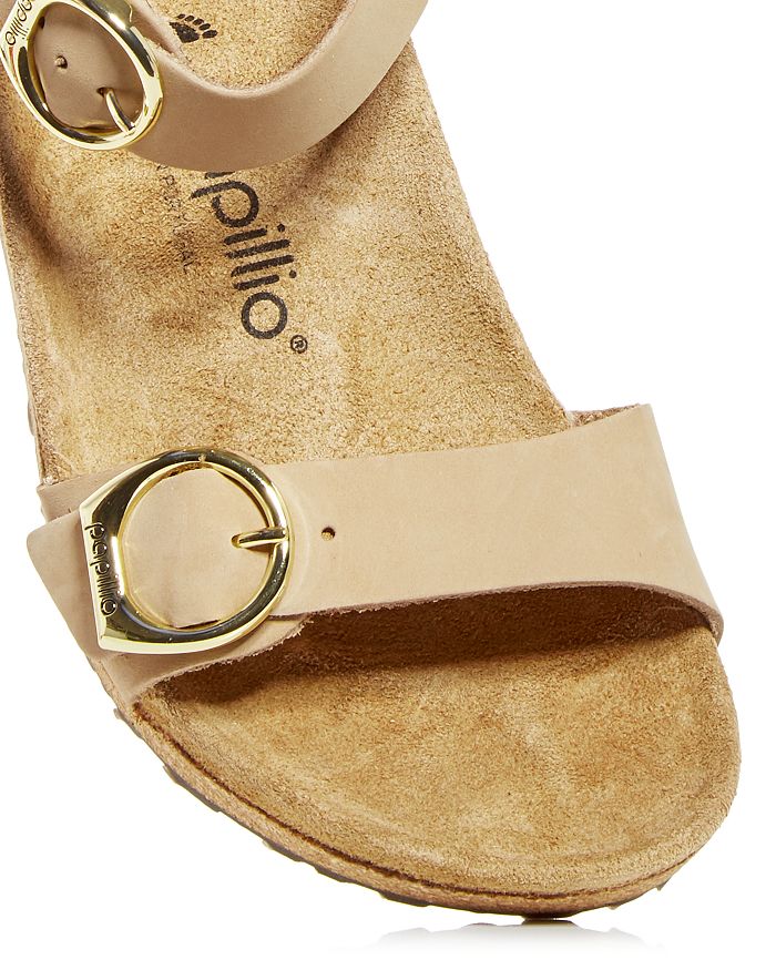 Birkenstock Women's Papillio Soley Buckle Wedge Sandals In Brown