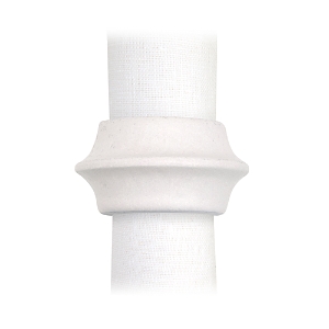 Shop L'objet Terra Cuff Napkin Rings, Set Of 4 In White