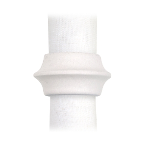 L'objet Terra Cuff Napkin Rings, Set Of 4 In White