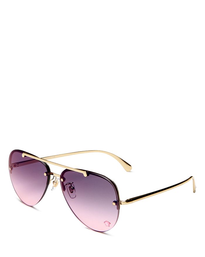 Method clock Tears Versace Women's Brow Bar Aviator Sunglasses, 60mm | Bloomingdale's