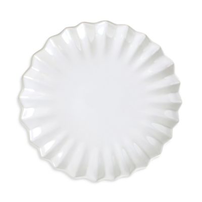 VIETRI - Incanto Stone White Pleated Salad Plate