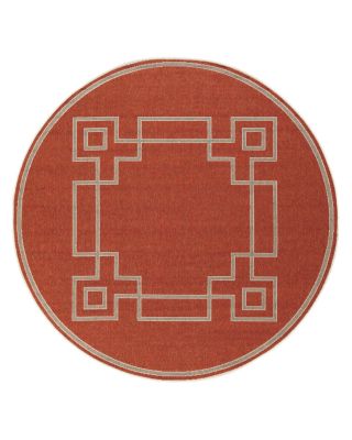 Alfresco ALF-F Round Area Rug, 5'3" x 5'3"
