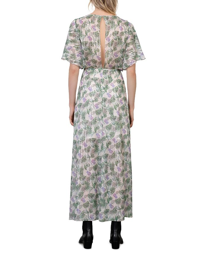 MAJE ROCHELLE PRINTED SCARF DRESS