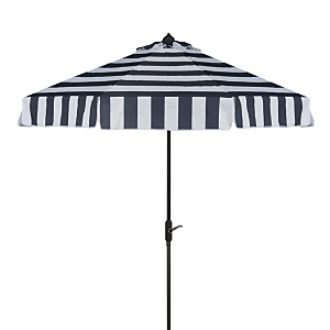 Shop Safavieh Elsa Fashion Line 9 Ft Umbrella In Navy/white