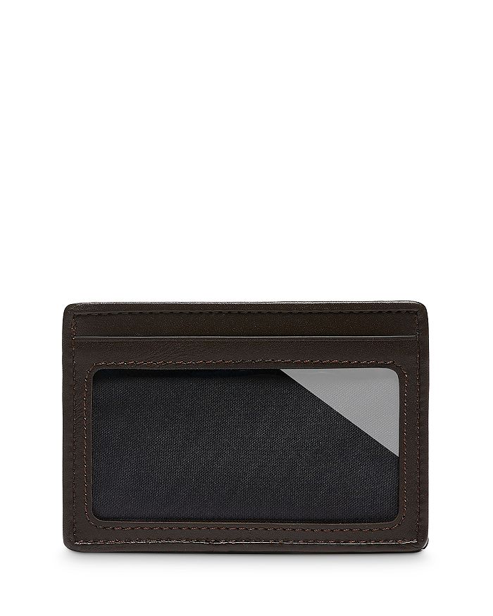 Shop Tumi Slim Card Case In Anthracite/brown