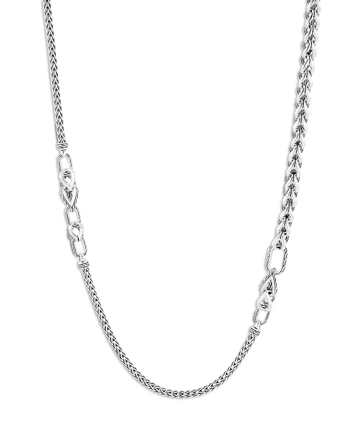 John Hardy Silver Asli Classic Chain Link 3.5mm Slim Chain Sautoir Necklace In Silver