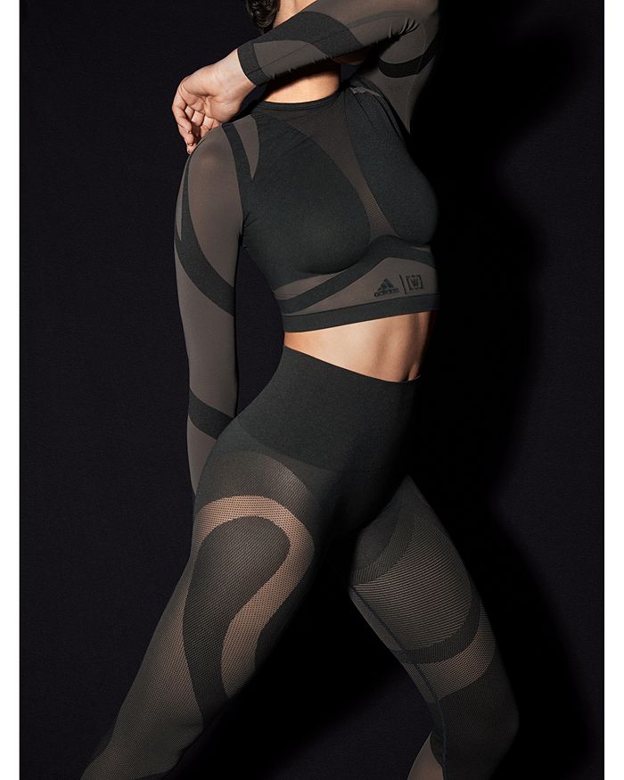WOLFORD X ADIDAS SHEER MOTION MESH LEGGINGS